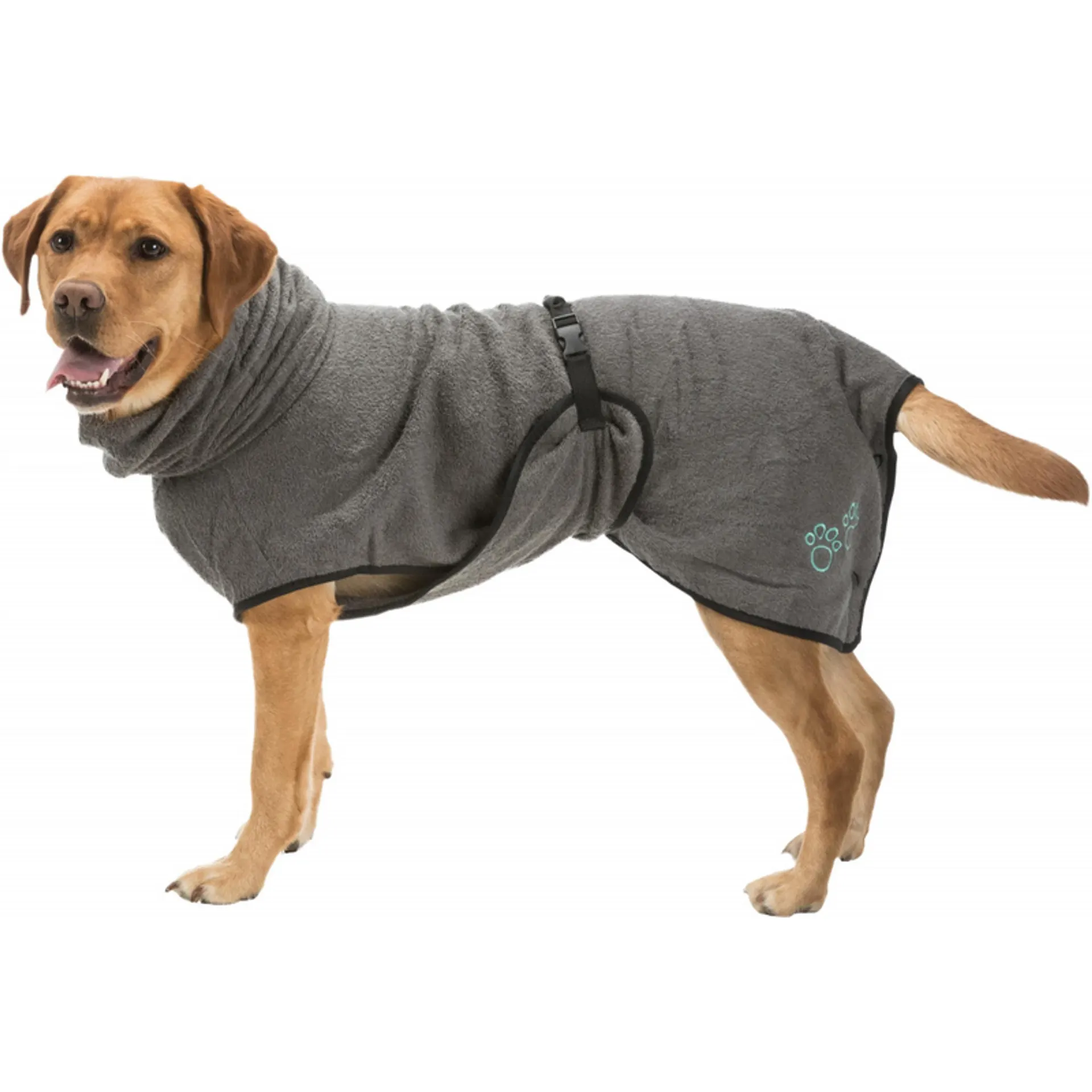 Trixie Bathrobe For Dogs | Grey Towelling
