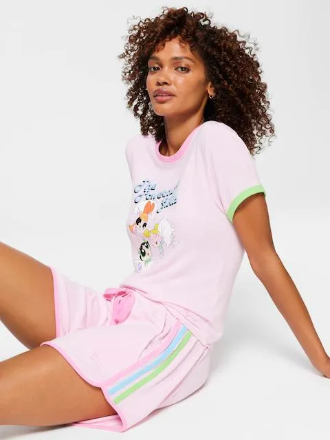 Pink Fuzzy Mini Short