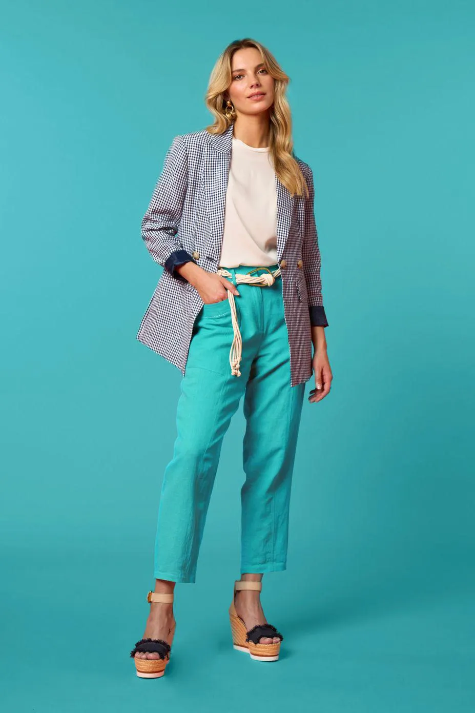 Kidston Blazer | Indigo Check