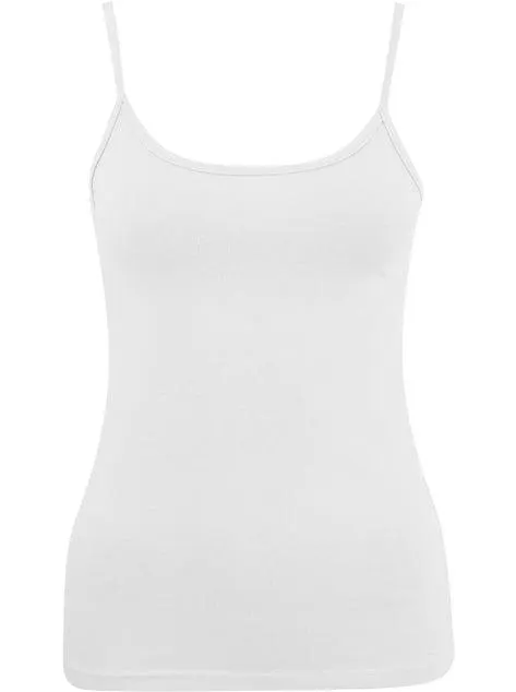 Women's Two Way Basic Cami in White