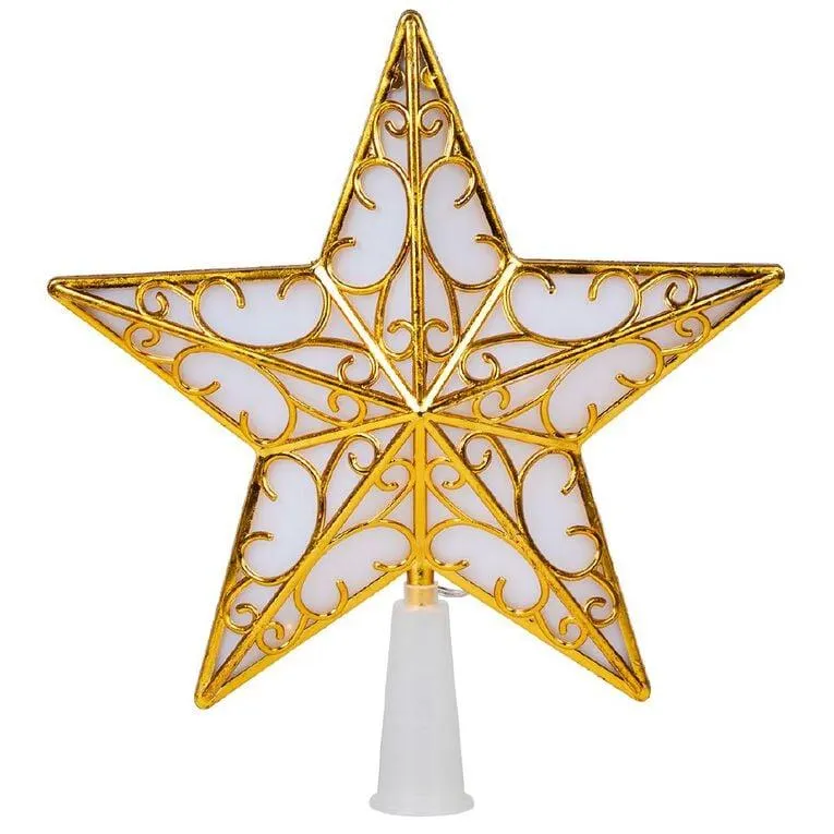 Wonderland Star Christmas Tree Topper LED Battery