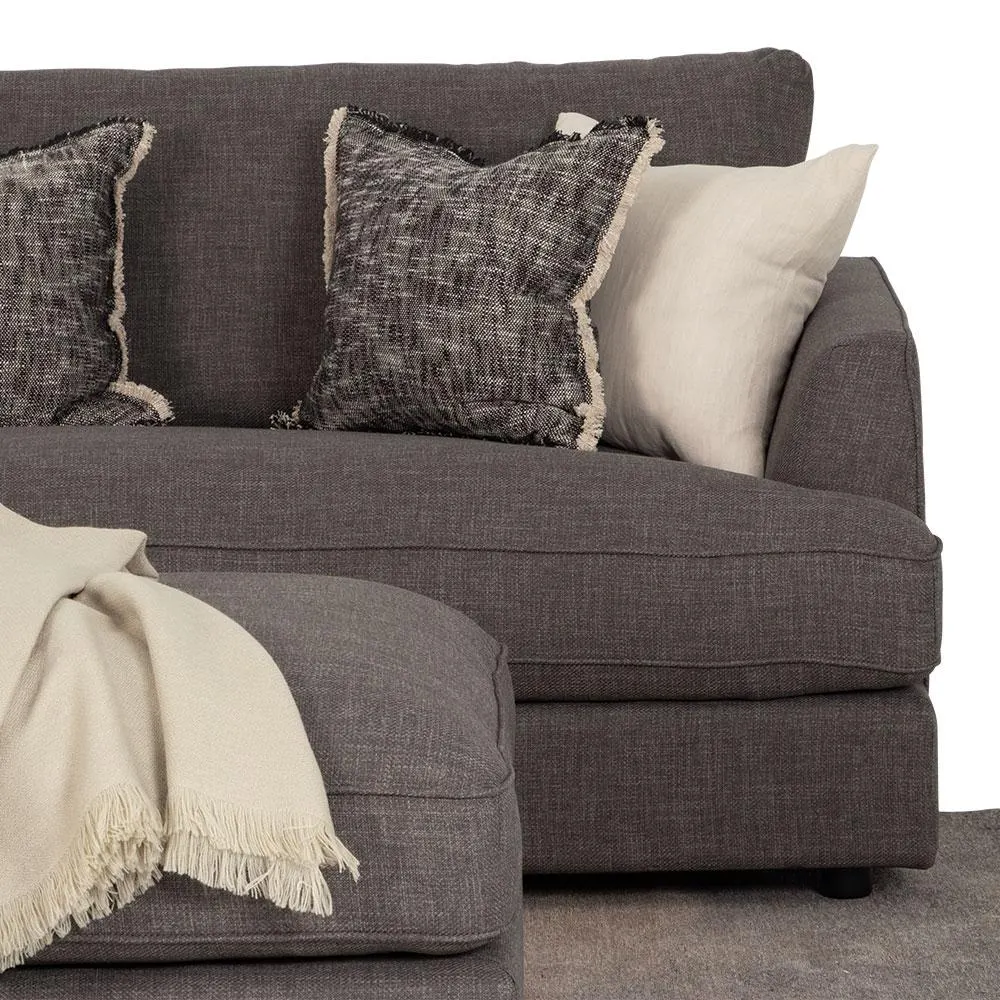 Hampton Oversized 4 Seater, Dark Grey