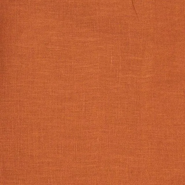 Pure Linen Fabric, Dark Rust- 145cm