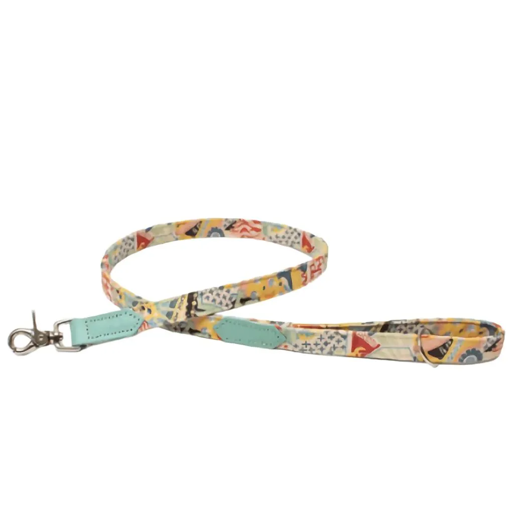 Dog Lead - Turquoise & New York