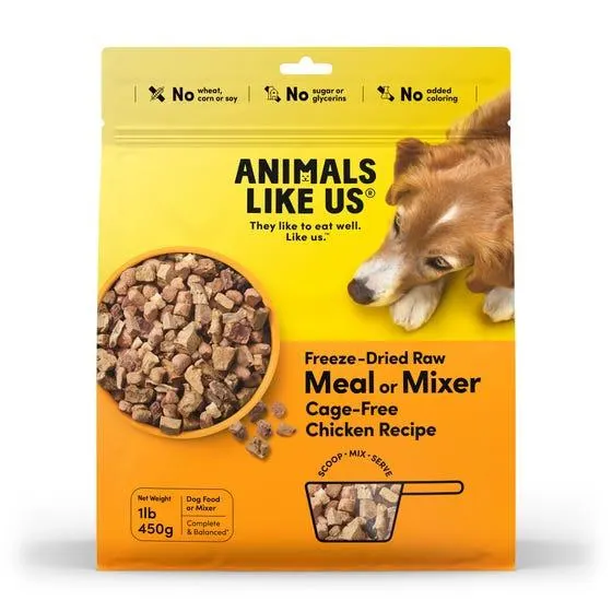 Animals Like Us Freeze-dried Meal Or Mixer Chicken Recipe Dog 450g