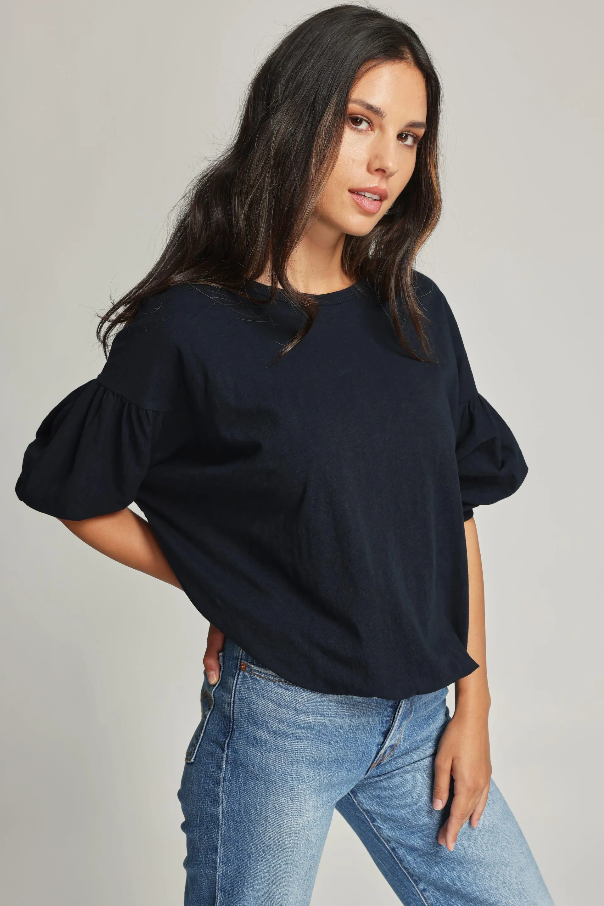 Gia Organic Cotton Gathered Tee