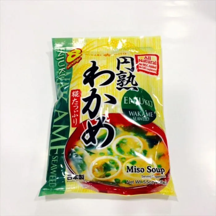 HIKARI MISO / ALL NATURAL ENJUKU MISO SOUP 8P WAKAME 156g