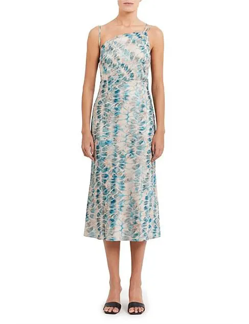 Amari Satin Midi Dress