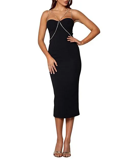 Cooper Diamante Cross Midi Dress