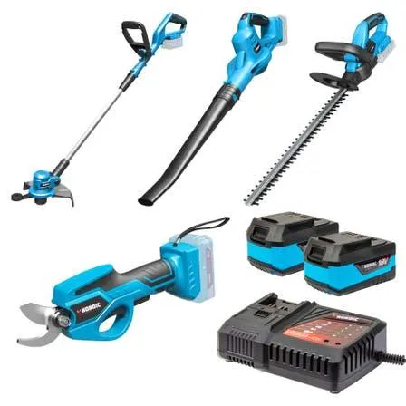 18V Gardeners 7 Piece 4.0AH Combo Kit