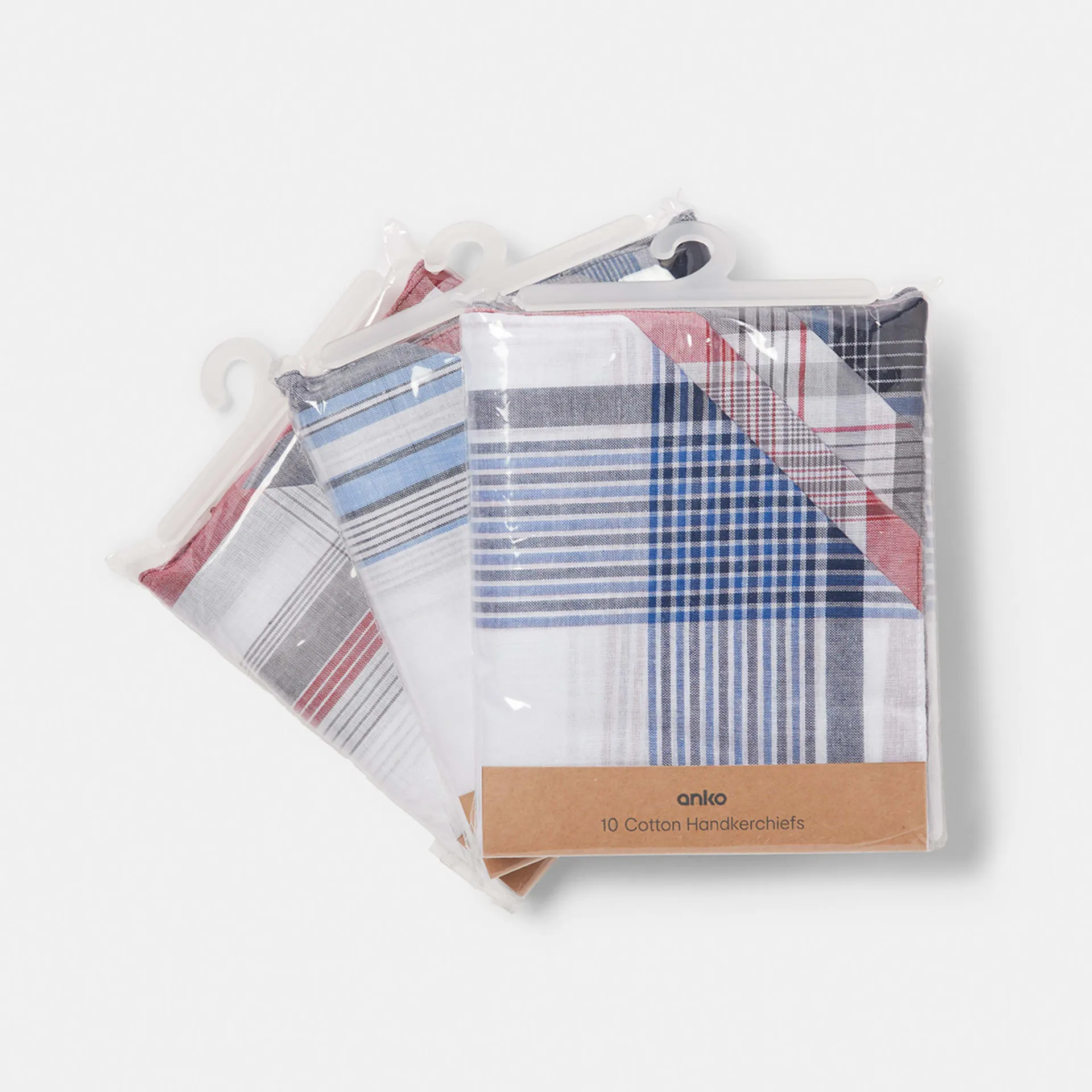 10 Pack Handkerchiefs - Assorted