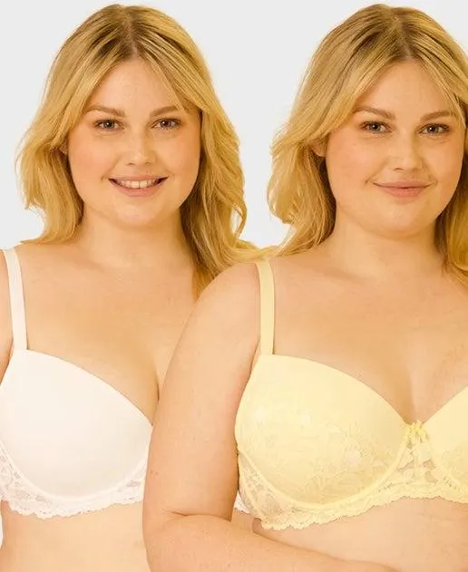 Women's Ruby Fuller Figure 2 Pack Lace Bras