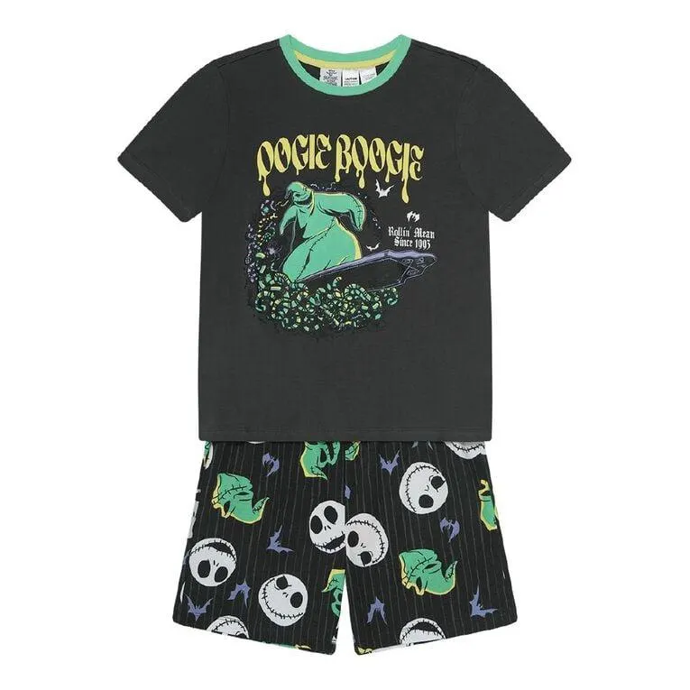 Nightmare Before Christmas Boys' Tee and Short Pyjama Set