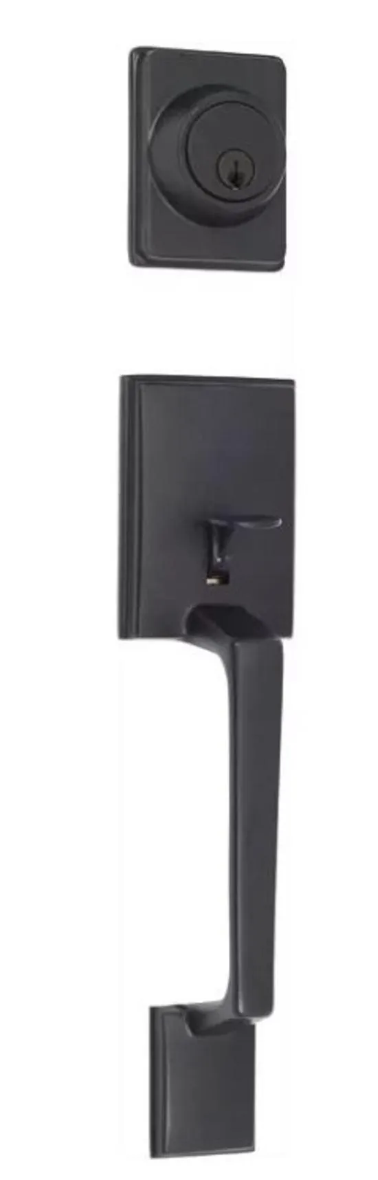 CAPRI/HAWTHORN LEVER ENTRANCE HANDLE SET WITH SINGLE/DOUBLE CYLINDER DEADBOLT