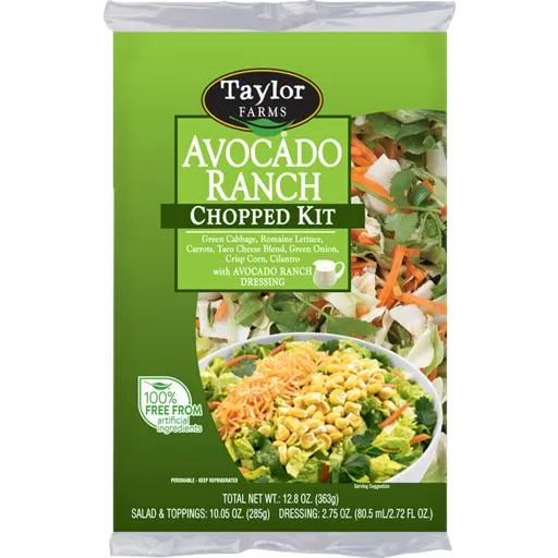 Taylors Farms Salad Chopped Kit Avocado Ranch