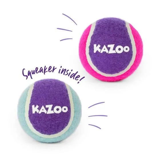 Kazoo Dog Squeaky Tennis Ball M