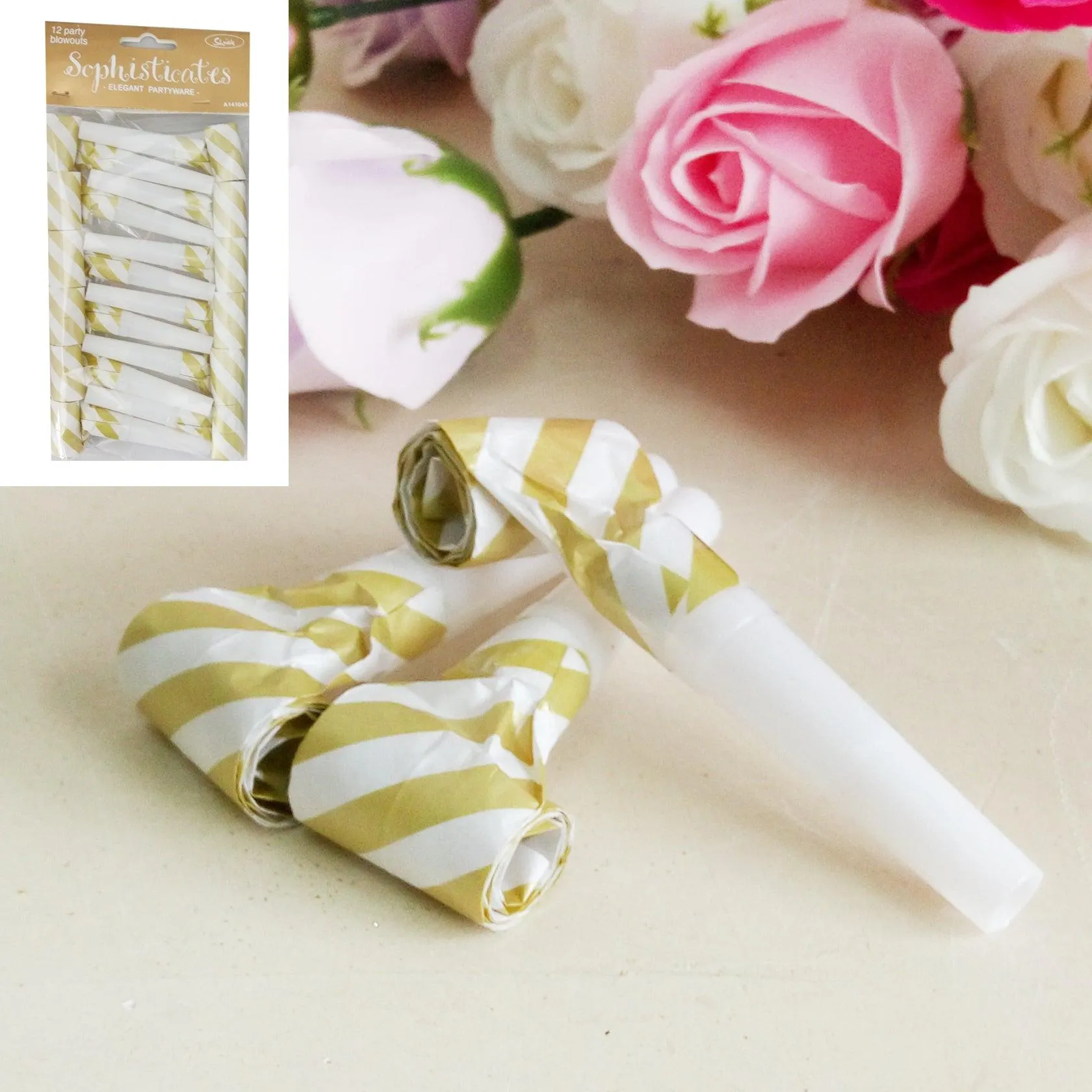 Gold Party Blowout 12pk