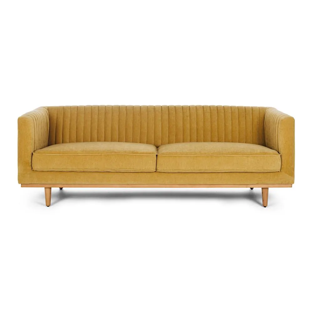 Madison 3 Seater Sofa, Honey Gold