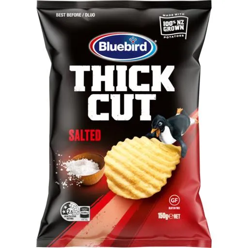 Bluebird Potato Chips Thick Cut Ready Salted