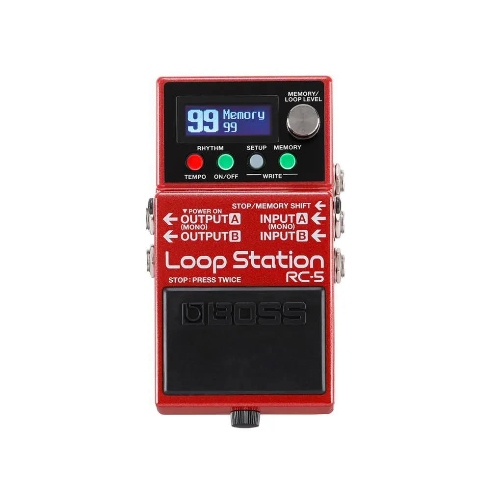 BOSS RC5 LOOP STATION - LOOPER PEDAL - OVER 50 RHYTHMS - 13 HOURS OF STEREO RECORDING - 99 PHRASE MEMORIES