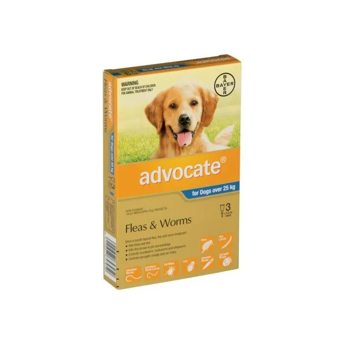 Advocate Flea Treatment For Dogs Over 25kg - 3 Pack