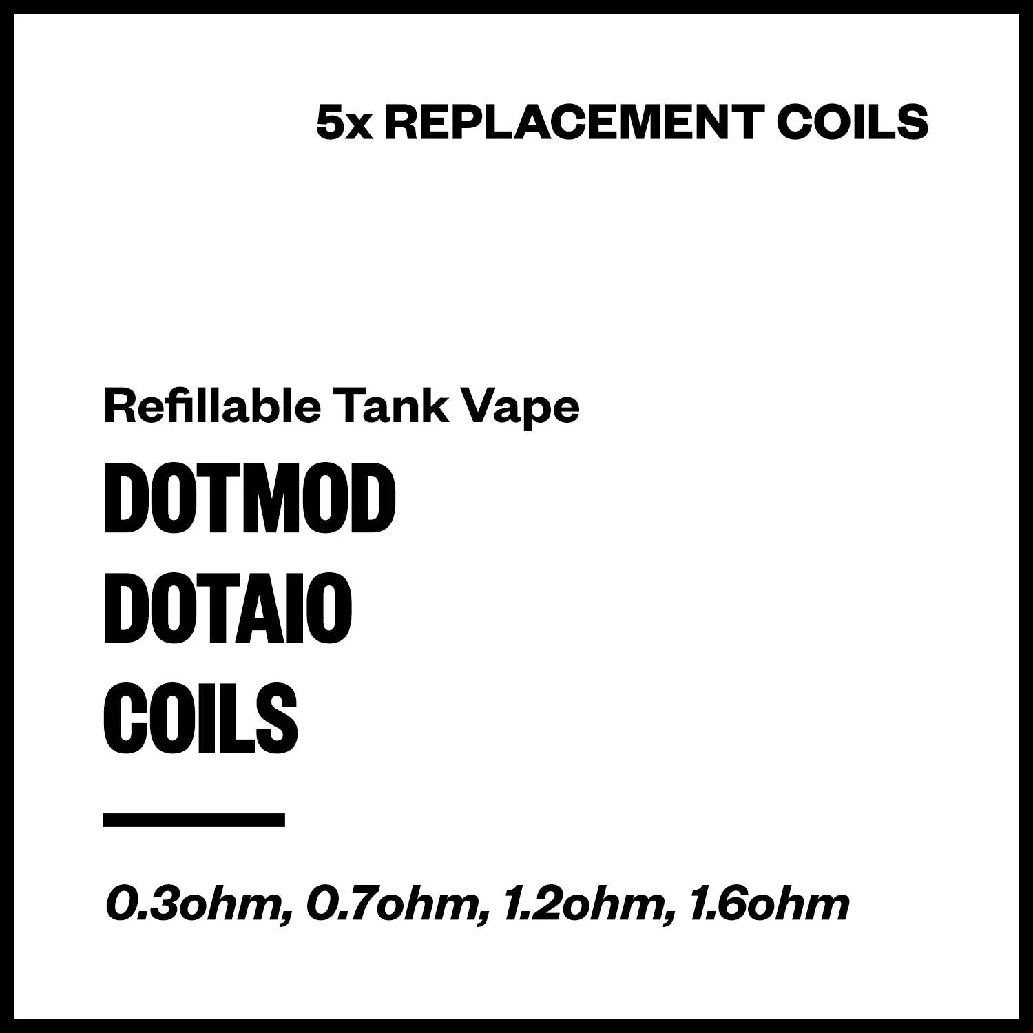 Dotmod DotAIO Coils (5 Pack)