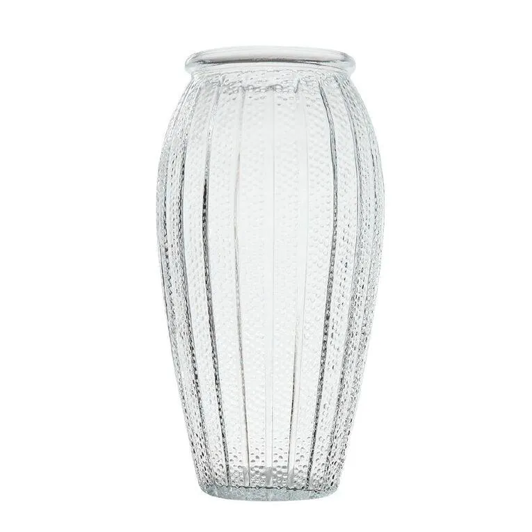 Living & Co Clear Glass Floral Vase 26cm