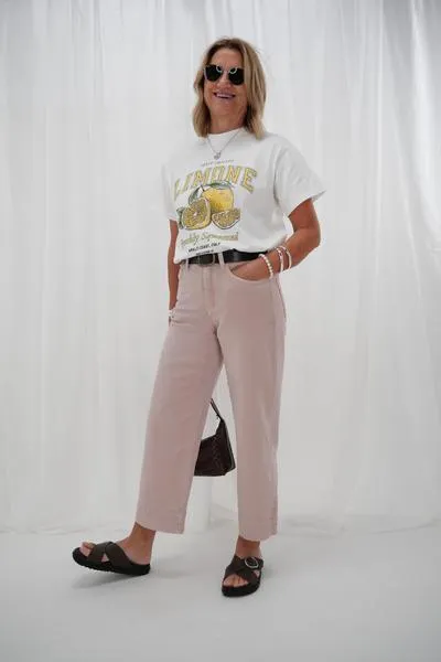 Shine On Label Owen Wide Leg Cropped ...