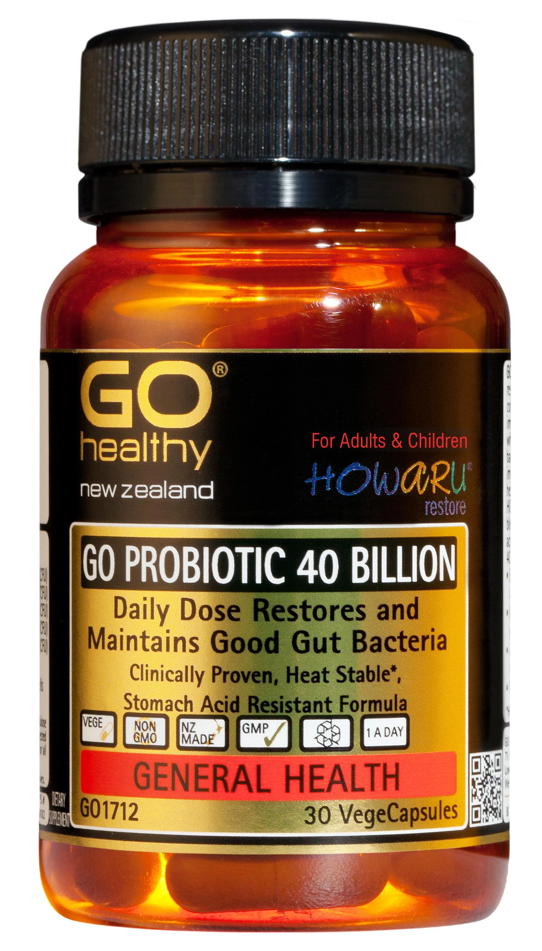 GO Healthy Probiotic 40 Billion 30 VegeCaps