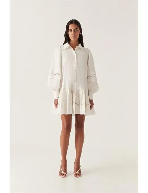 Reva Wave Trim Mini Dress