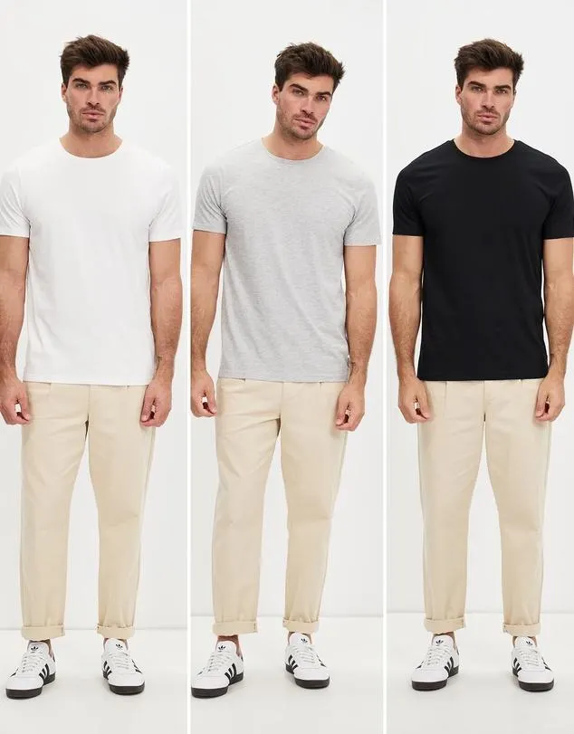 Organic Basic Slim Fit Tee 3-Pack
