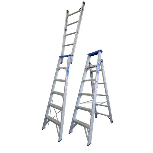 Indalex 1.8 - 3.2m 180kg Pro Series Industrial Aluminium Dual Purpose Step Ladder