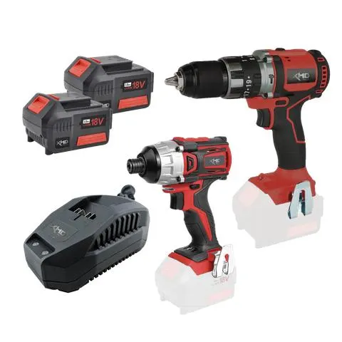 XHD Lithium Cordless Hammer Drill and Impact Driver Brushless 18V 3Ah
