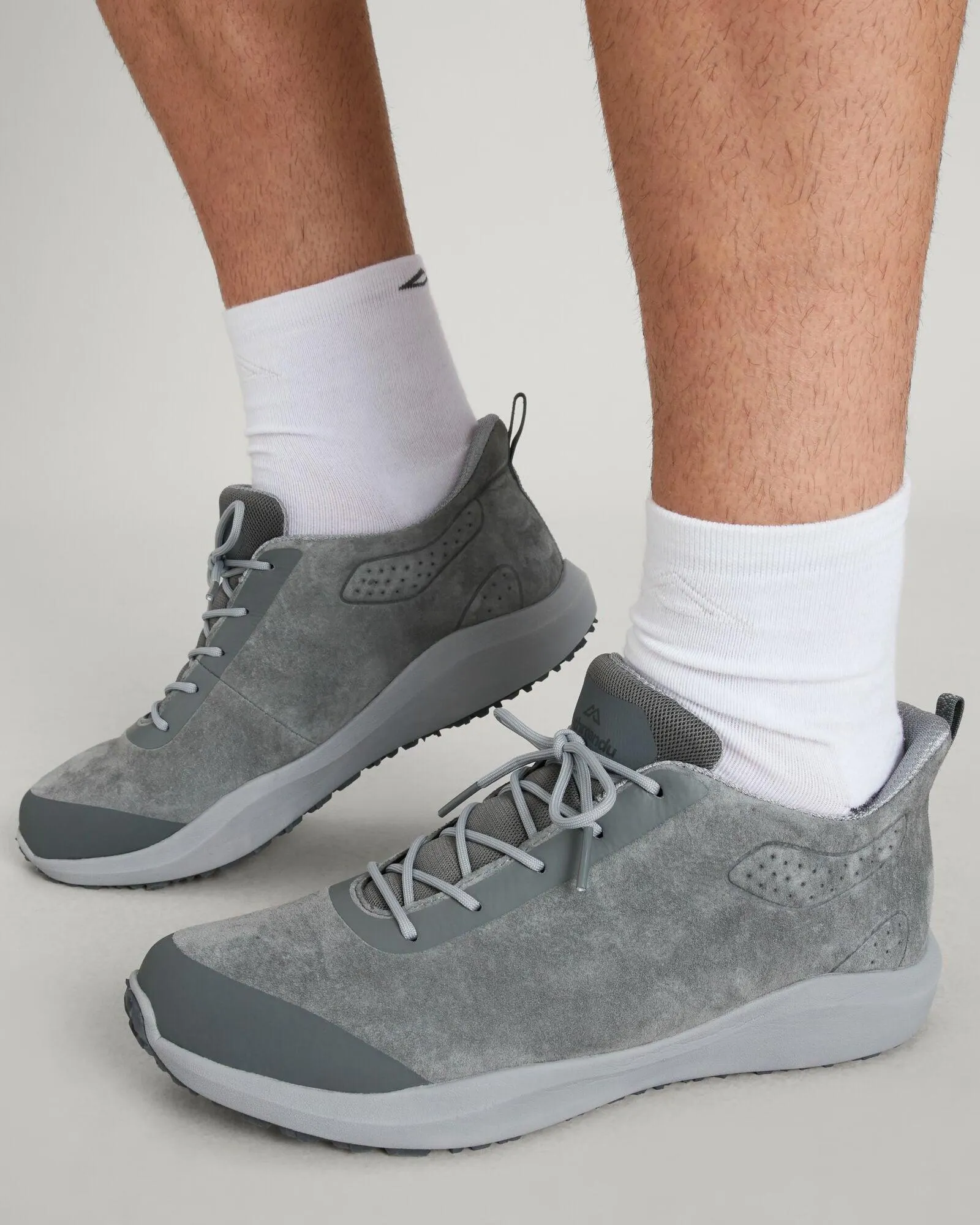 Strowan Leather Shoe Mens - Pewter