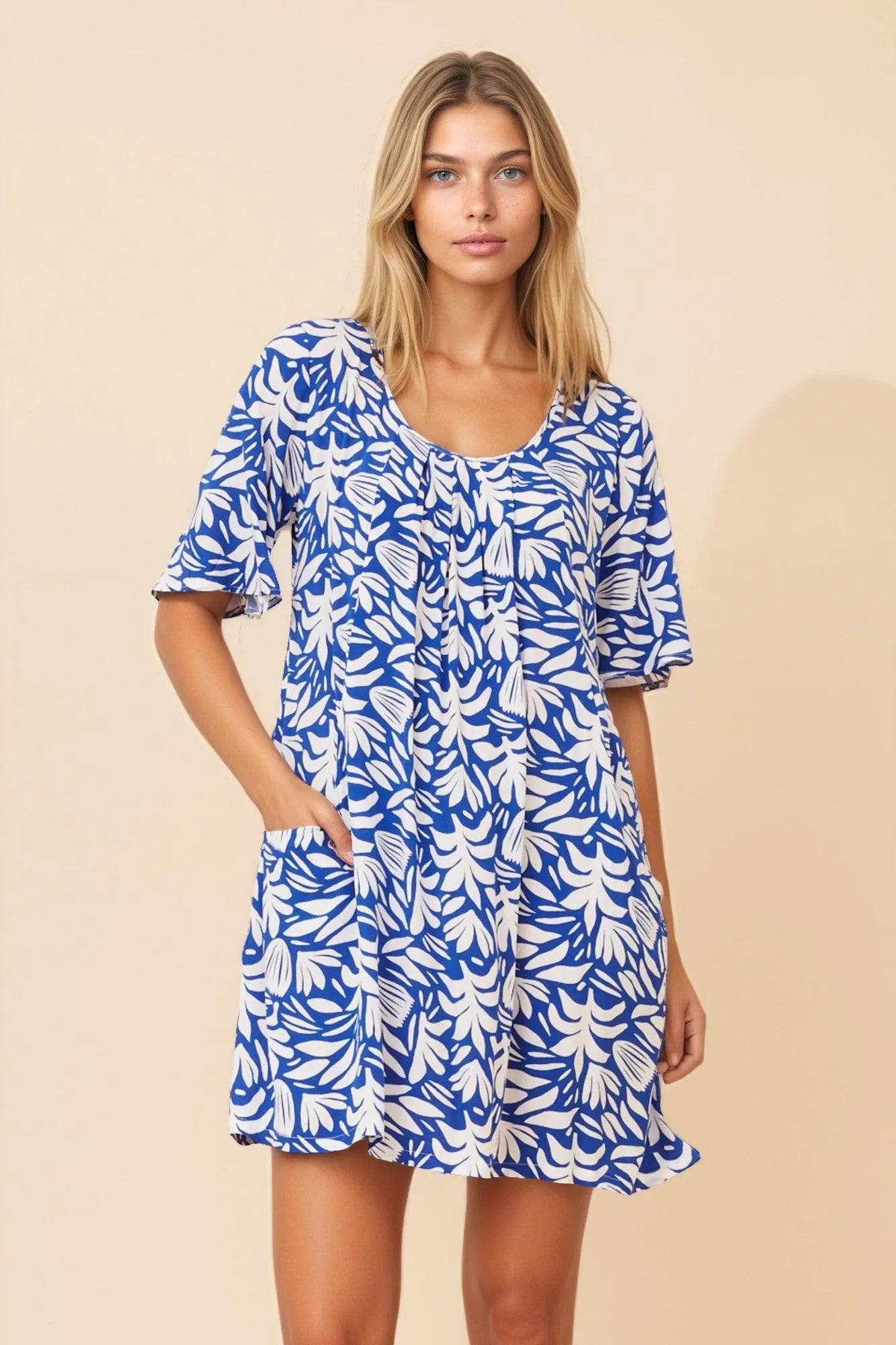 ANIKA ABSTRACT PRINT DRESS