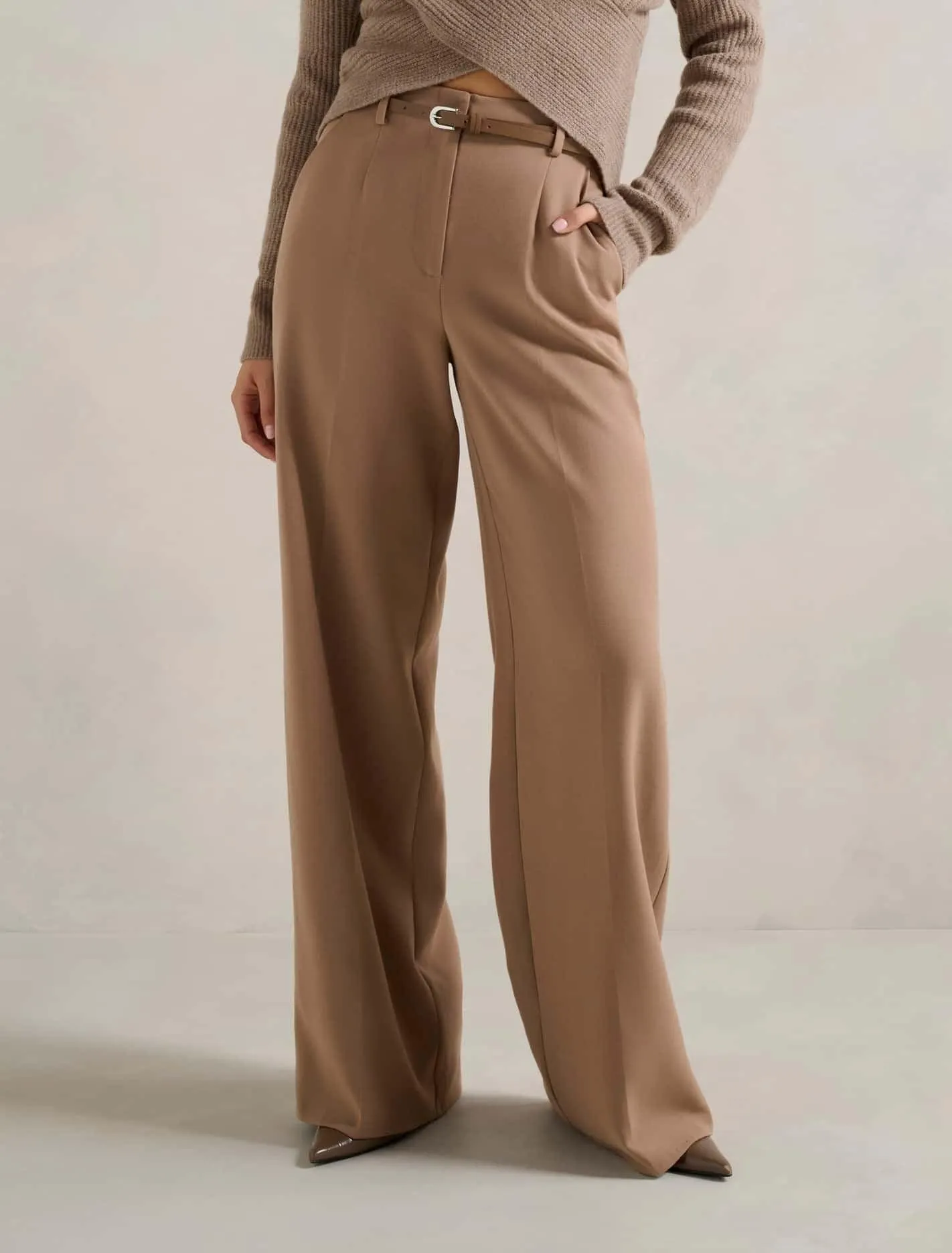 Chantelle Belted Wide Leg Pants