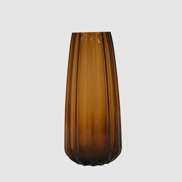 Urban Loft Harlow Vase Brown