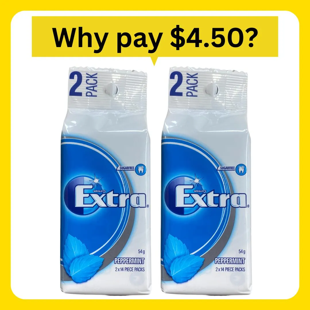 Extra Peppermint 54g 2 Pack