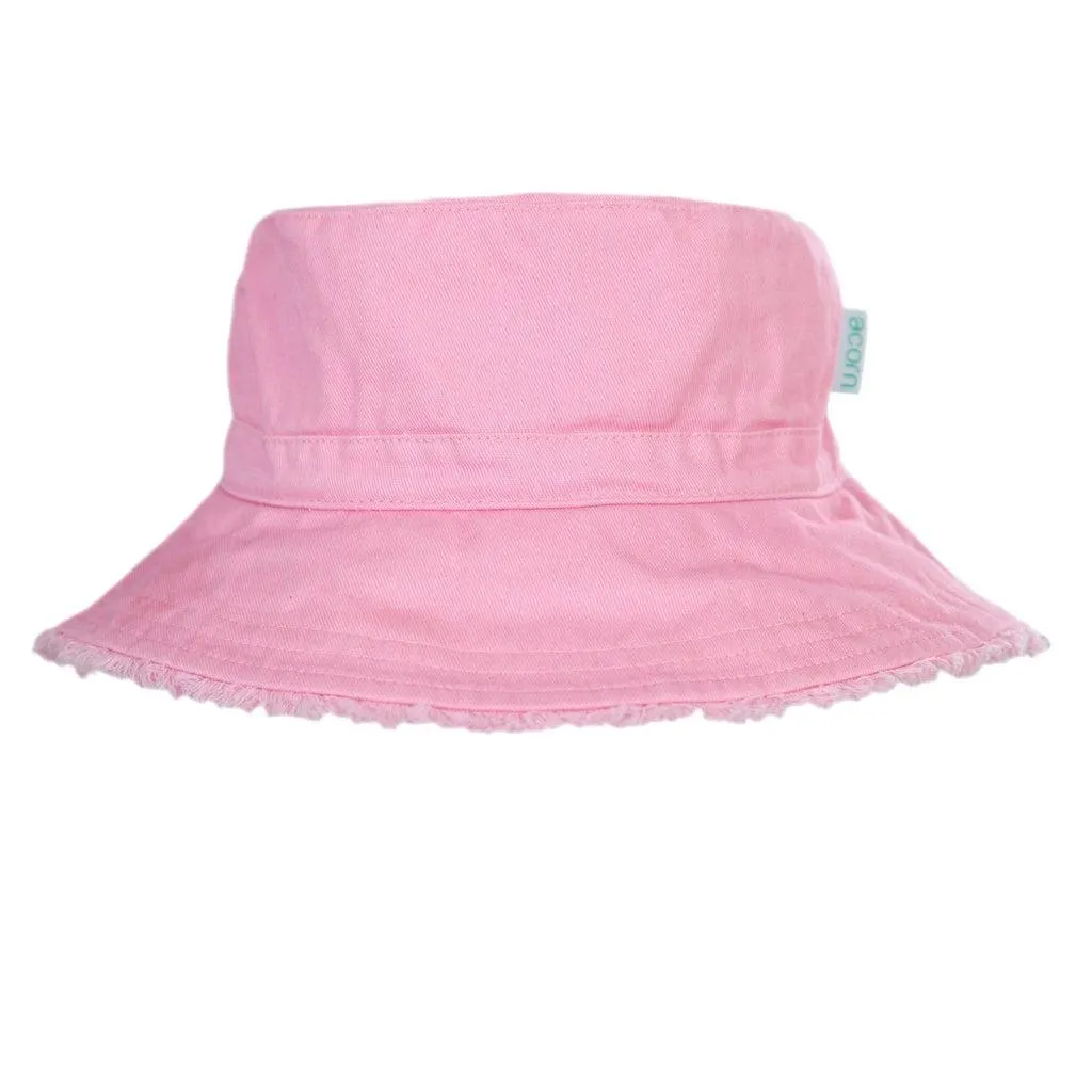 ACORN - Frayed Bucket Hat Strawberry