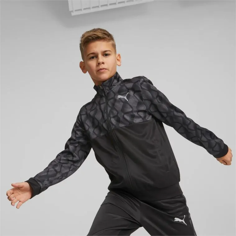 Puma Boys Active Sports Full Zip Jacket Black