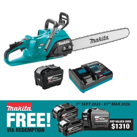 Makita XGT Cordless Chainsaw Brushless 20in 40V 8Ah