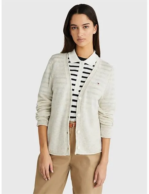Soft Wool V Neck Cardigan