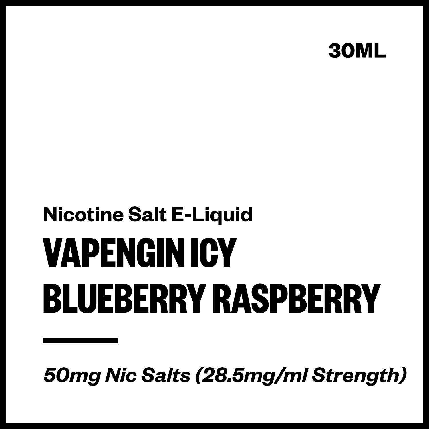 Vapengin Icy - Blueberry Raspberry (Nic Salt E-Liquid 30ml)