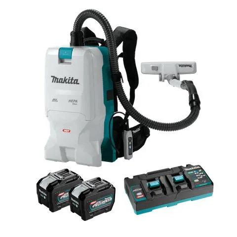 Makita XGT Backpack Vacuum Cleaner 28mm Brushless 40v 8Ah