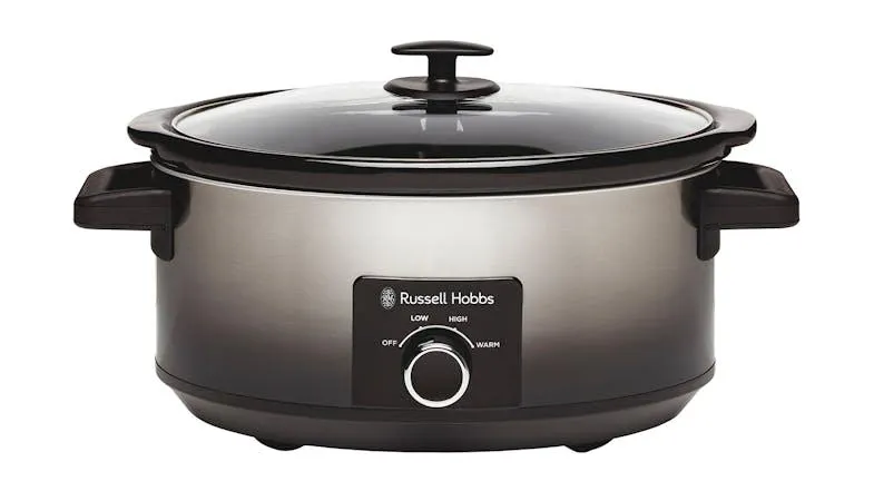 Russell Hobbs 6L Midnight Slow Cooker - Stainless Steel (RHSC601)
