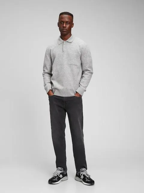 GAP Slim Straight Jean In Wash Black