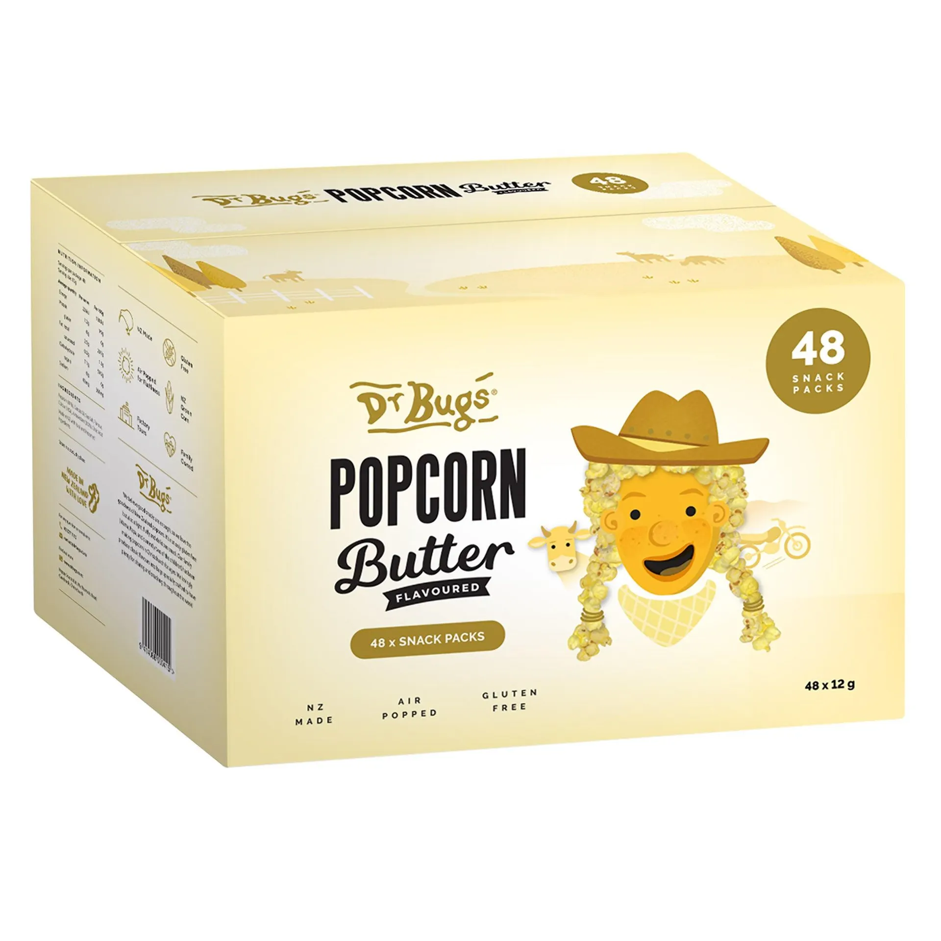 Dr Bugs Butter Popcorn Multipack 48pk