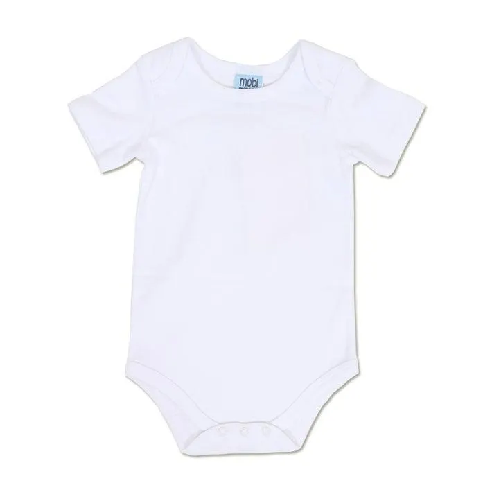 Mobi Minors EDLP Short Sleeve Bodysuit White