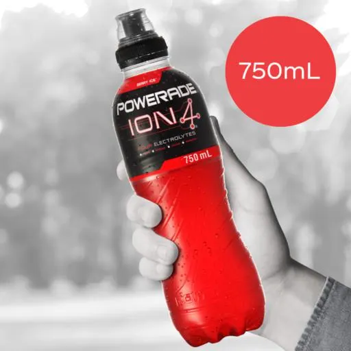 Powerade ION4 Berry Ice Sports Drink Sipper Cap 750ml