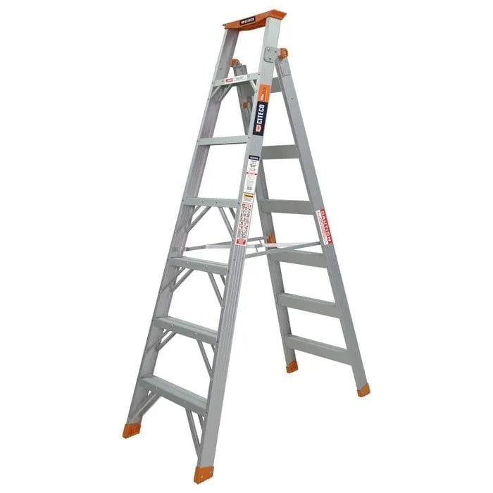 Citeco 2.1 - 3.8m 150kg Industrial Aluminium Dual Purpose Ladder